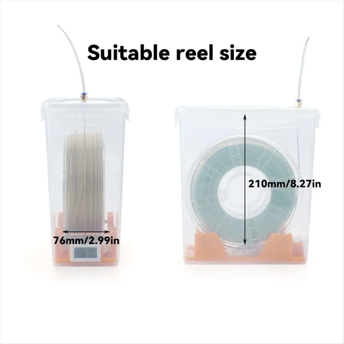 BOFF 3D Printer Filament Box, Hermetic and Umidity Resistant with Real Time Monitoring for ABS PLA Filaments for 3D Printers