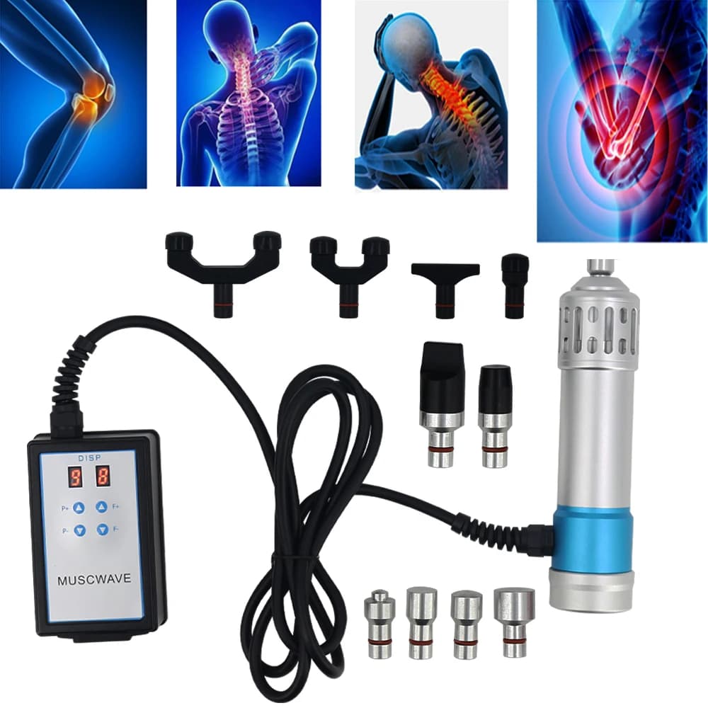 Urto Wave Therapy Machine, Chiropractic Gun for Efficace Sollievo from Pain, Body Massage Treatment 2in1 to Waves of Urto