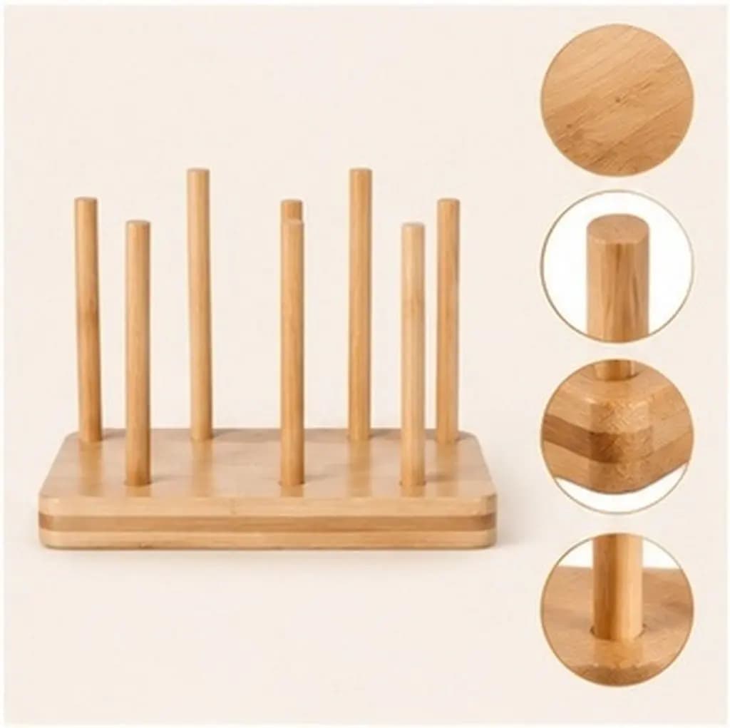 2Pcs Wood Bamboo Paper Cup Rack Disposable Holder Home Use Cup Organizer for Milk Tea Shop Coffee Bar Counter Storage