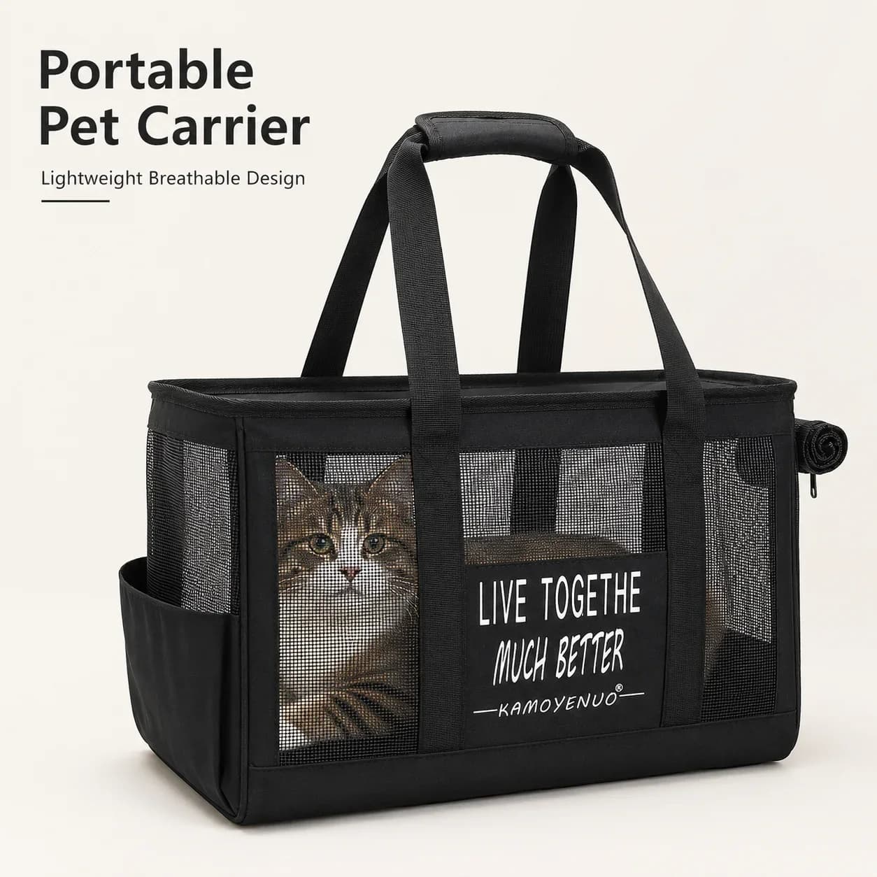 Summer Breathable Pet Carrier Bag Cat Dog Mesh Travel Handbag Portable Soft Lightweight Anti Odor Outdoor Tote Bag Cage Use