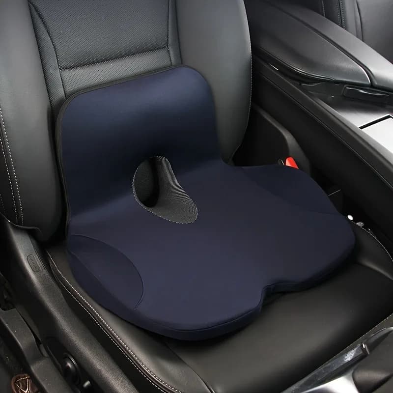 Cuscino sedile ergonomico in memory foam per sedia da ufficio, auto e casa - Cuscino schienale con supporto lombare con sollievo dal dolore sul coccyx ortopedico