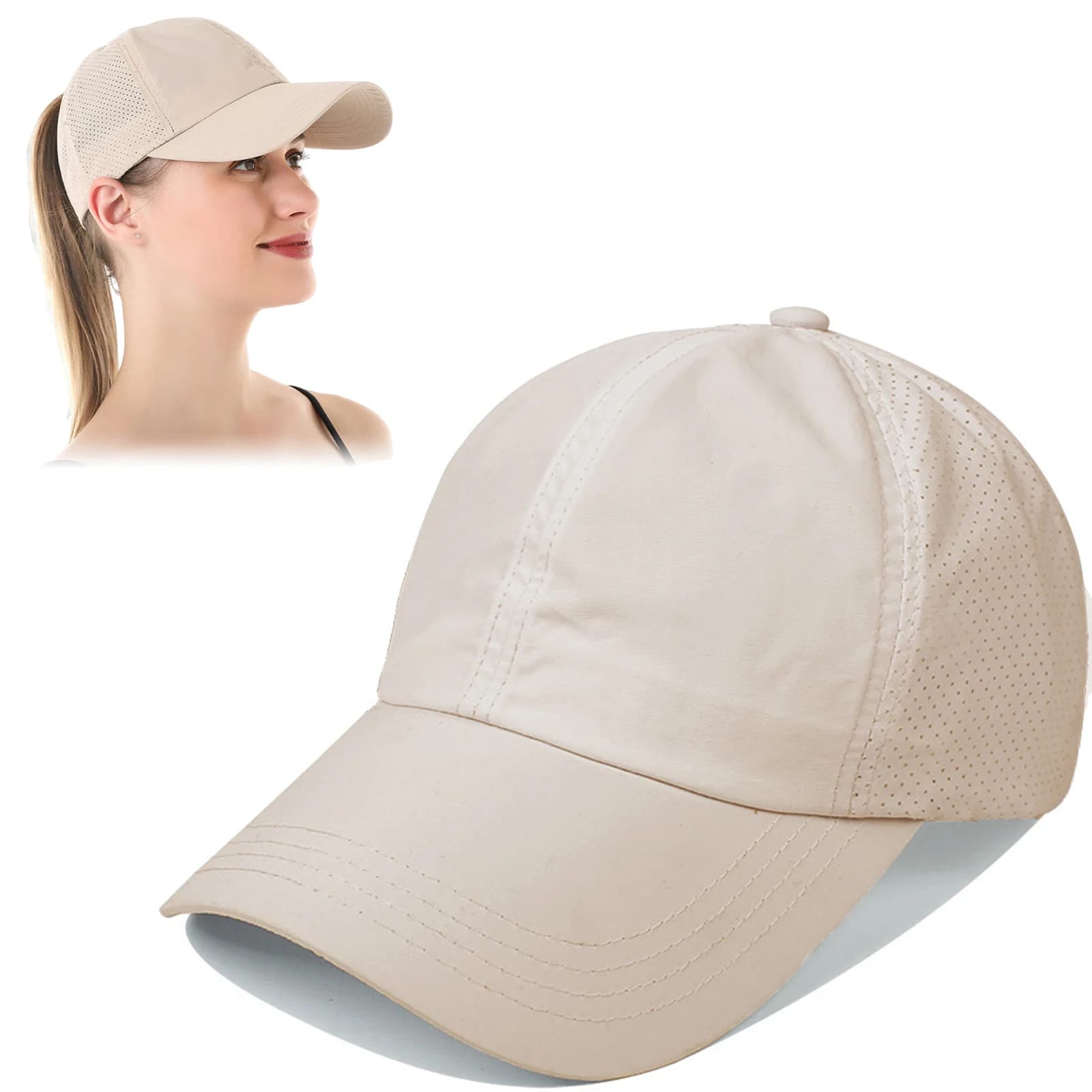 Fashion Unisex Baseball Cap Quick Drying Adjustable Trendy Sunshade Hats For Leisure Sunscreen Hats Hiking Travel Summer Caps