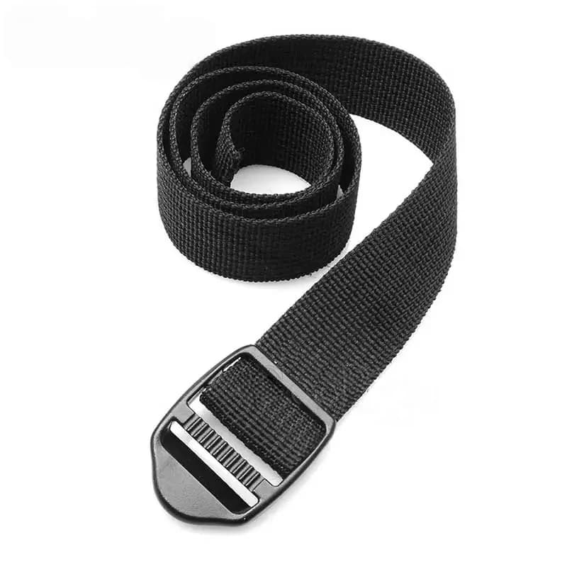 PP Quick Release Lock Buckle Strap Adjustable Binding Band for Backpack Tent Sleeping Bag Camping Mattress Yoga Mat Outdoor Use