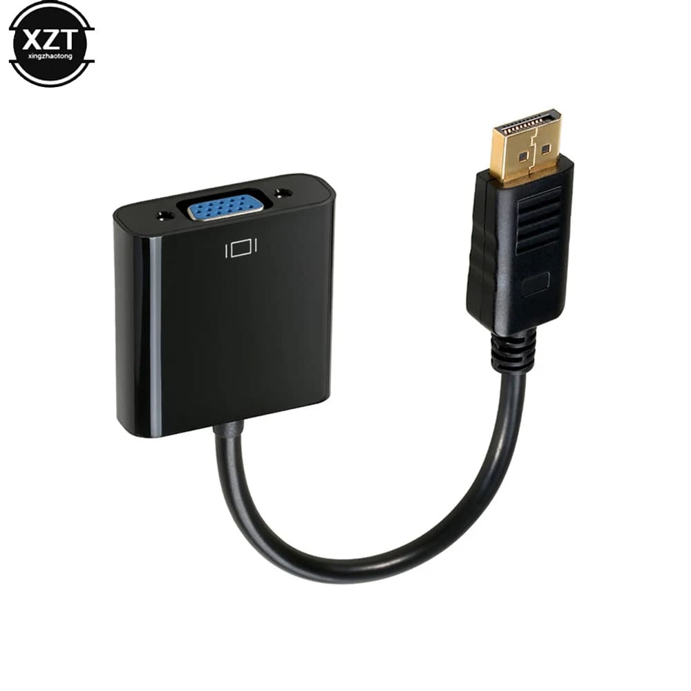 HOT SALE Display Port DP to VGA Adapter DP to VGA Cable 1080P Male to Female Converter for PC Laptop HDTV Monitor Projector