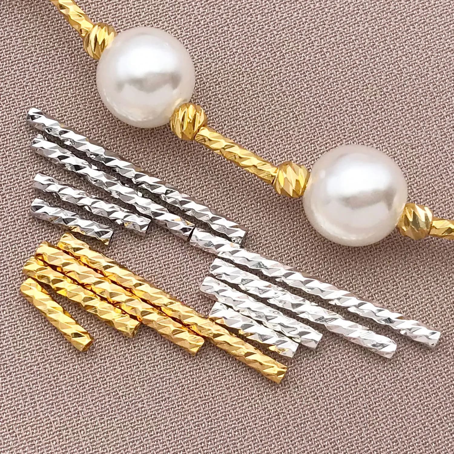 20 pz 18 K Rame Placcato Vero D'oro Spessore Argentato Platino Lotto Tubo di Collegamento Del Fiore, Braccialetto FAI DA TE Creazione di Gioielli Accessori