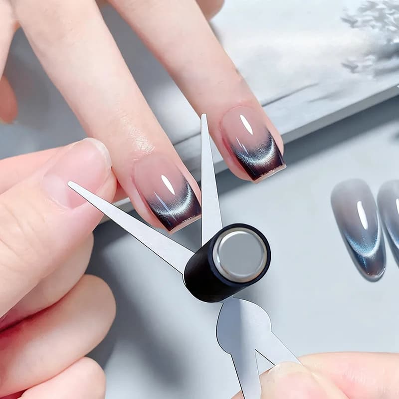 Nail Magnet French Cat Eye Magnetic Auxiliary double head large Y shape Y set of instruments for magnetic rod for nail polish gel French effect DIY