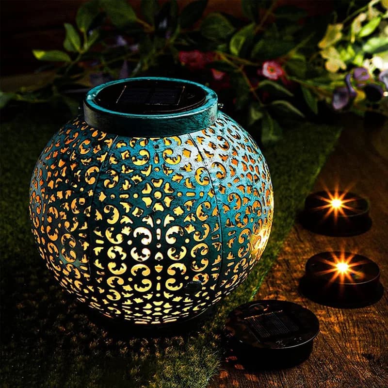 6 pezzi di ricambio per luci solari Top 7 lumen Parti di lanterne solari Pannello solare a LED Luci del coperchio della lanterna per appendere all'aperto-AT35