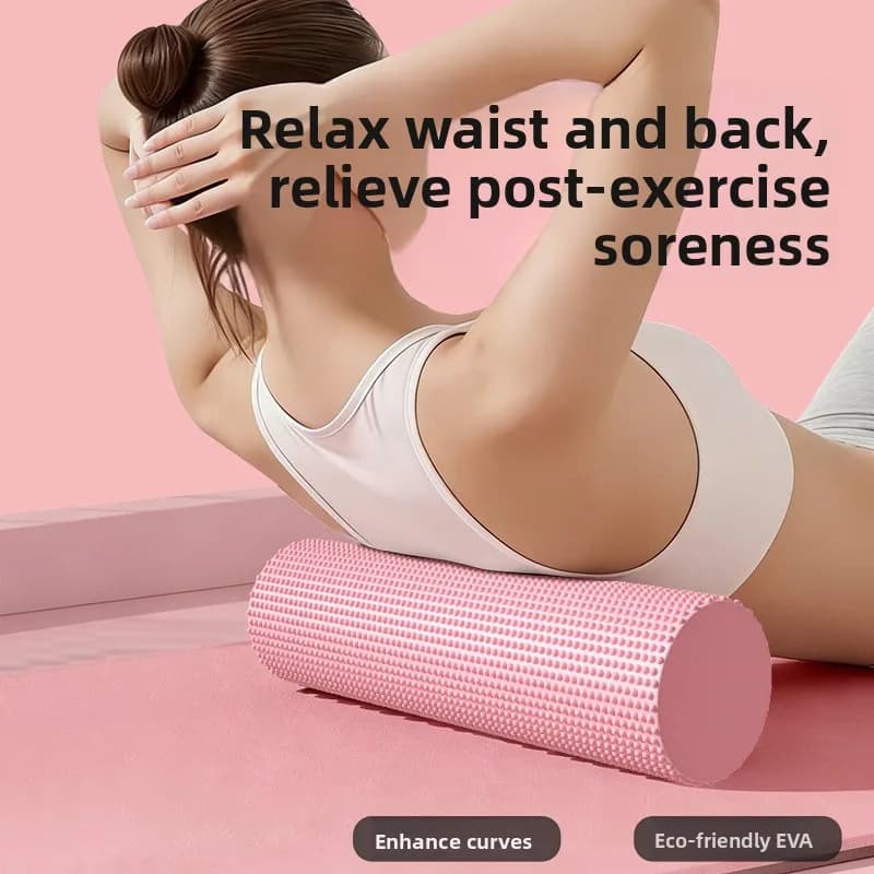 EVA Foam Roller for Fitness Pilates Muscle Relaxation Yoga Lumbar Massage Beginners Yoga Column Fitness Column