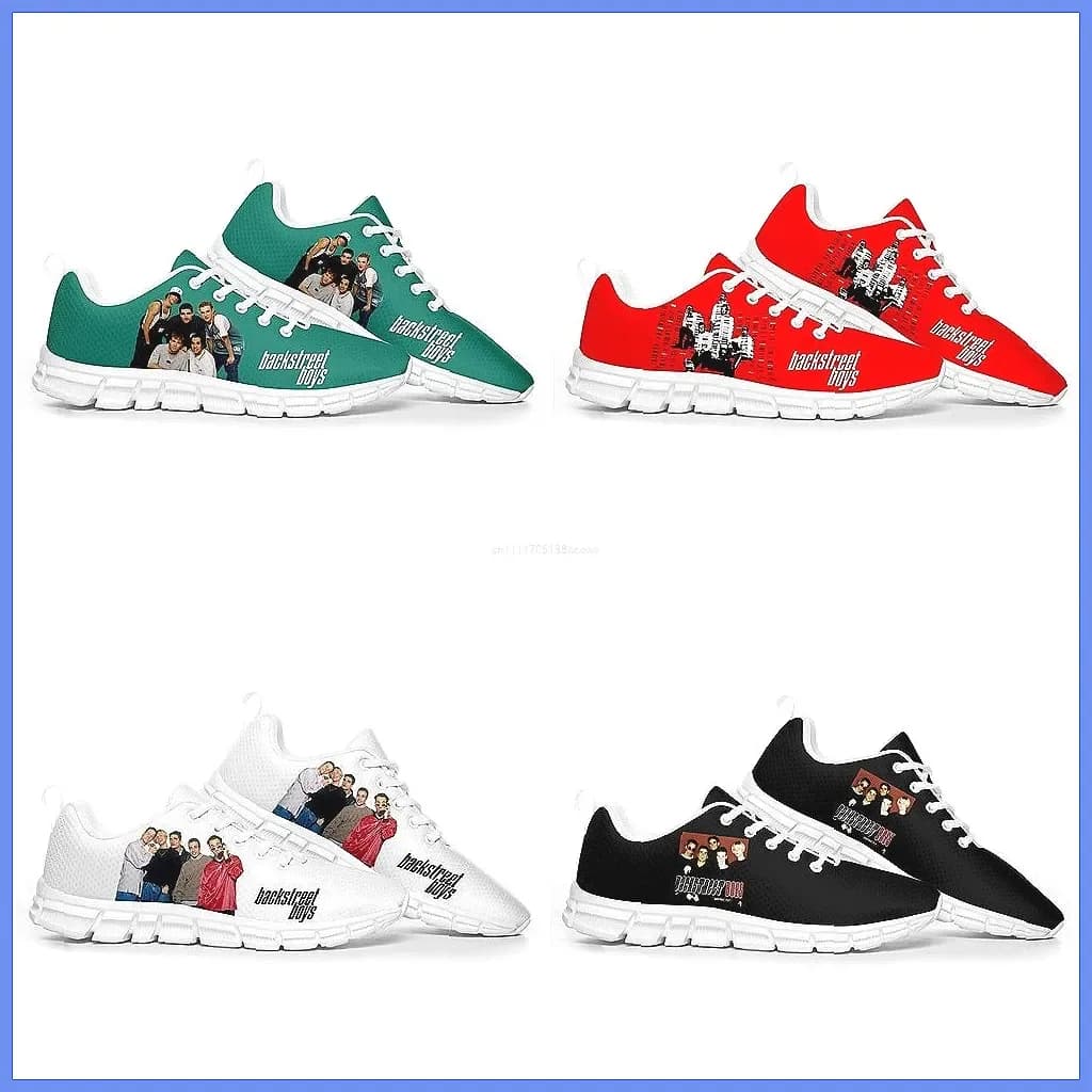 Custom Backstreet Boys BSB Couple Sneakers Fashion Lace Up Shoes for Men Women