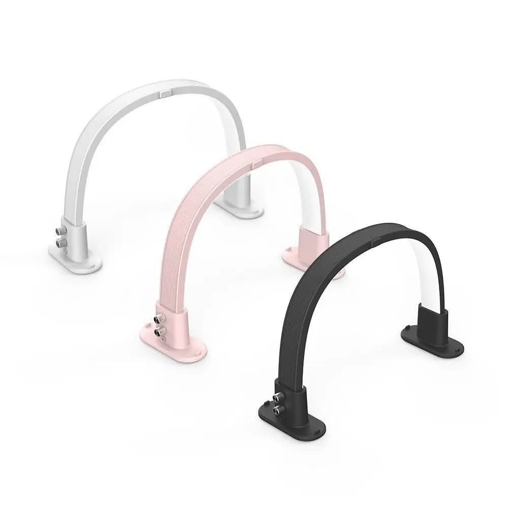 LED Desk Lamp with Continuous Dimming, U Design, Tricolor Filling Light with Phone Support