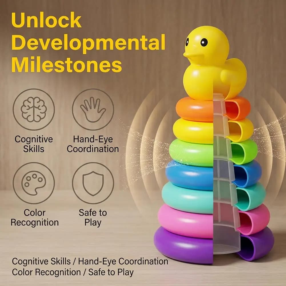 Baby Development Toys Montessori Baby Toy Rolling Ball Tower Montessori Educational Games For Babies Stacking Track for 1-3Years