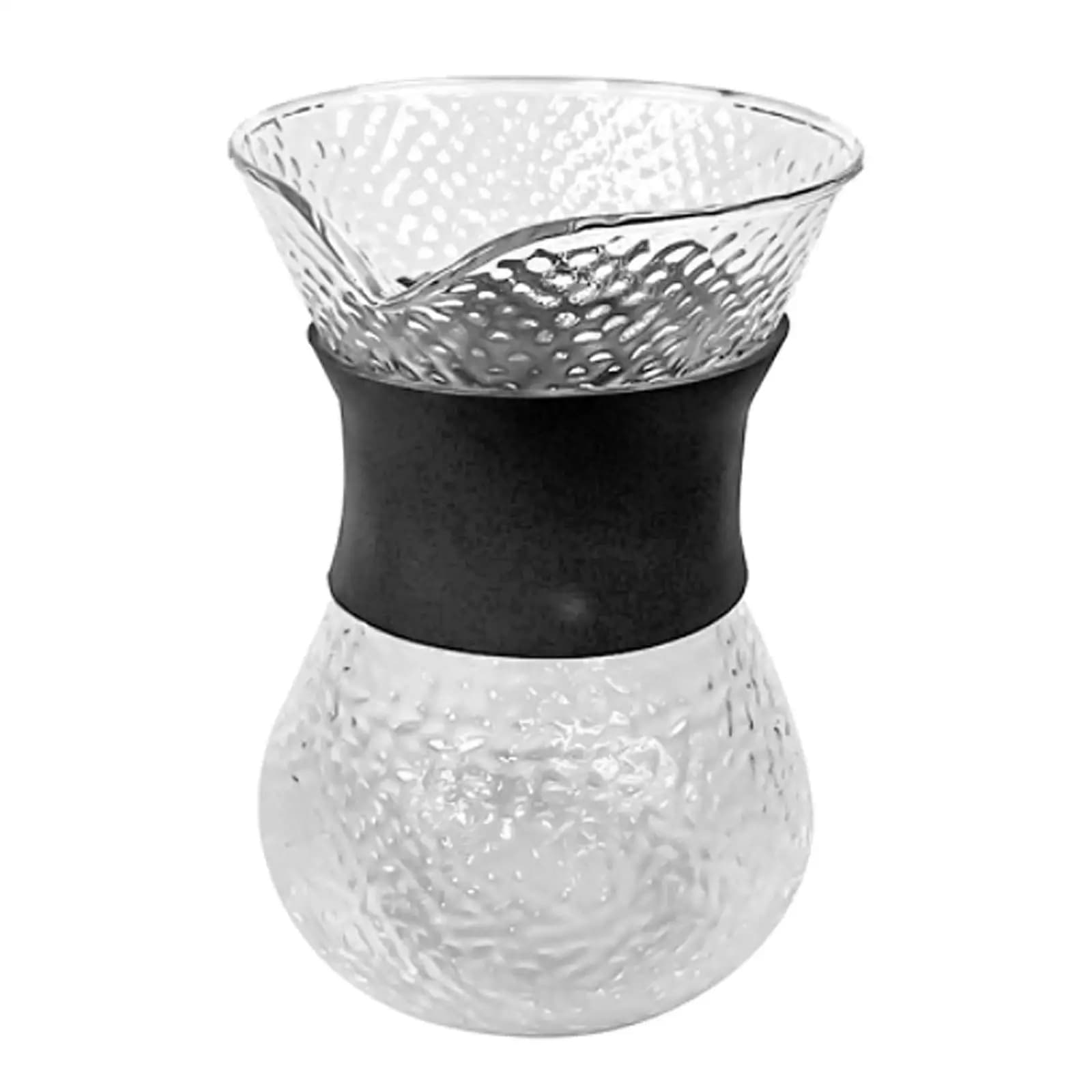 Caffettiera Portatile a Filtro, Resistente al Calore, per Preparazione Manuale, Anti-Scottatura, con Filtro in Vetro e Caraffa