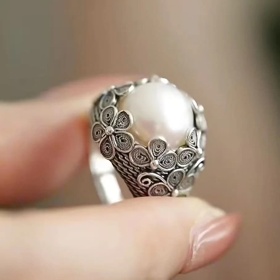 Anelli di Lusso in Argento Sterling 925 Classici Vintage per Donne Fedi Nuziali e di Fidanzamento Classiche Gioielli Regalo