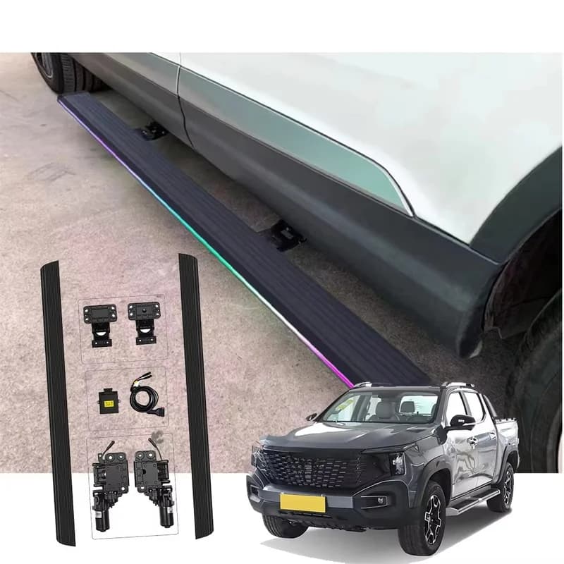 High Quality Aluminum Alloy Electric Running Boards Side Steps With LED Fit F150 Ram1500 Silverado Highlander Outlander