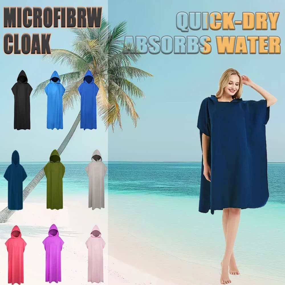 Quick drying microfiber bathrobe Quick drying bathrobe Absorbent bath towel with hood Nuoto Fitness super absorbent bathrobe