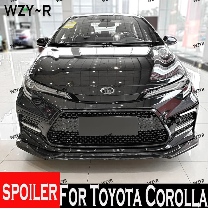 Front Bumper Lip Auto Chin Spoiler Splitter Diffuser Body Kit Trim Spoiler Air Dam For Toyota Corolla / GR Car 2021- 2023