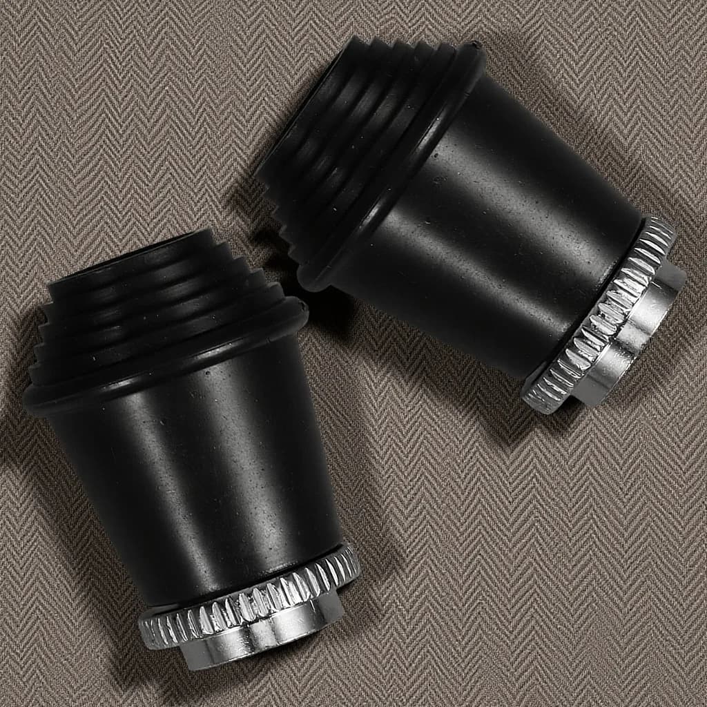 2 pezzi piedini in gomma per supporto per batteria cuscino di protezione manica nera antiscivolo protezioni per gambe per tamburo ad alto attrito musicista