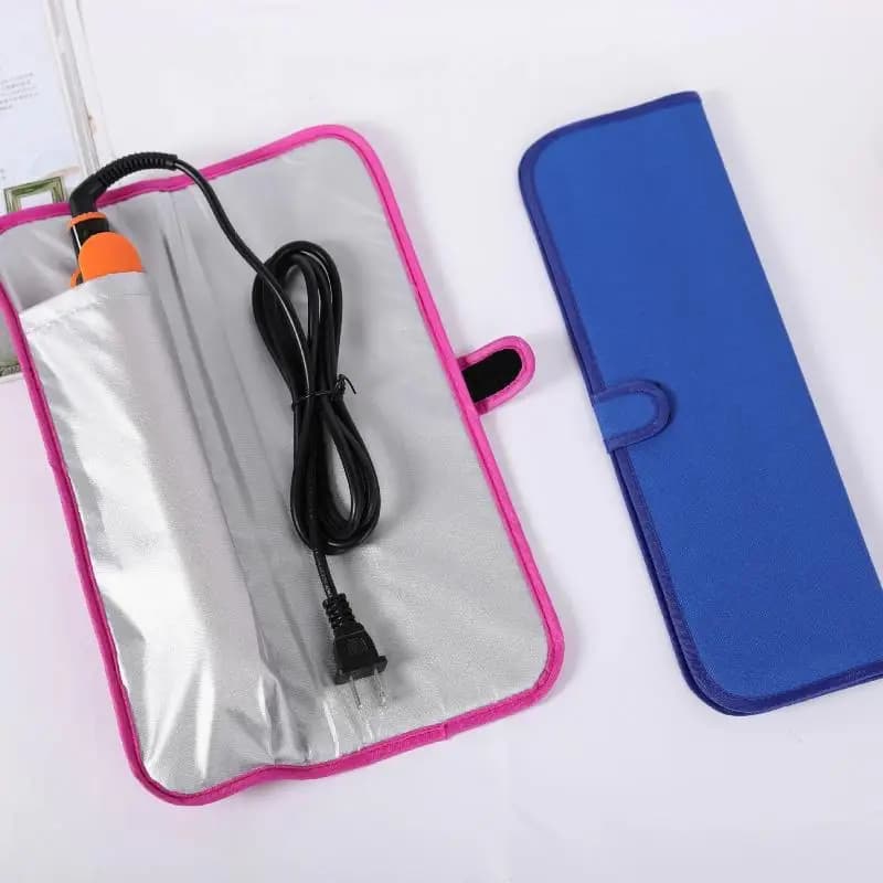 Portable Anti-Health Mat Heat Resistant Mat for Hair Plate Iron Curlers Prevent burns Organizer for styling