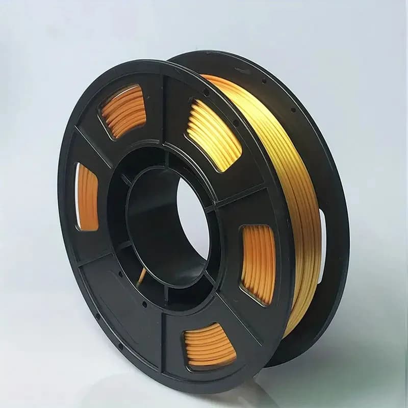 Filament PLA Golden Silk 1.75mm for 3D Printer with Polished Surface, Filament PLA Polished Silk 250g 3D Printing Coil