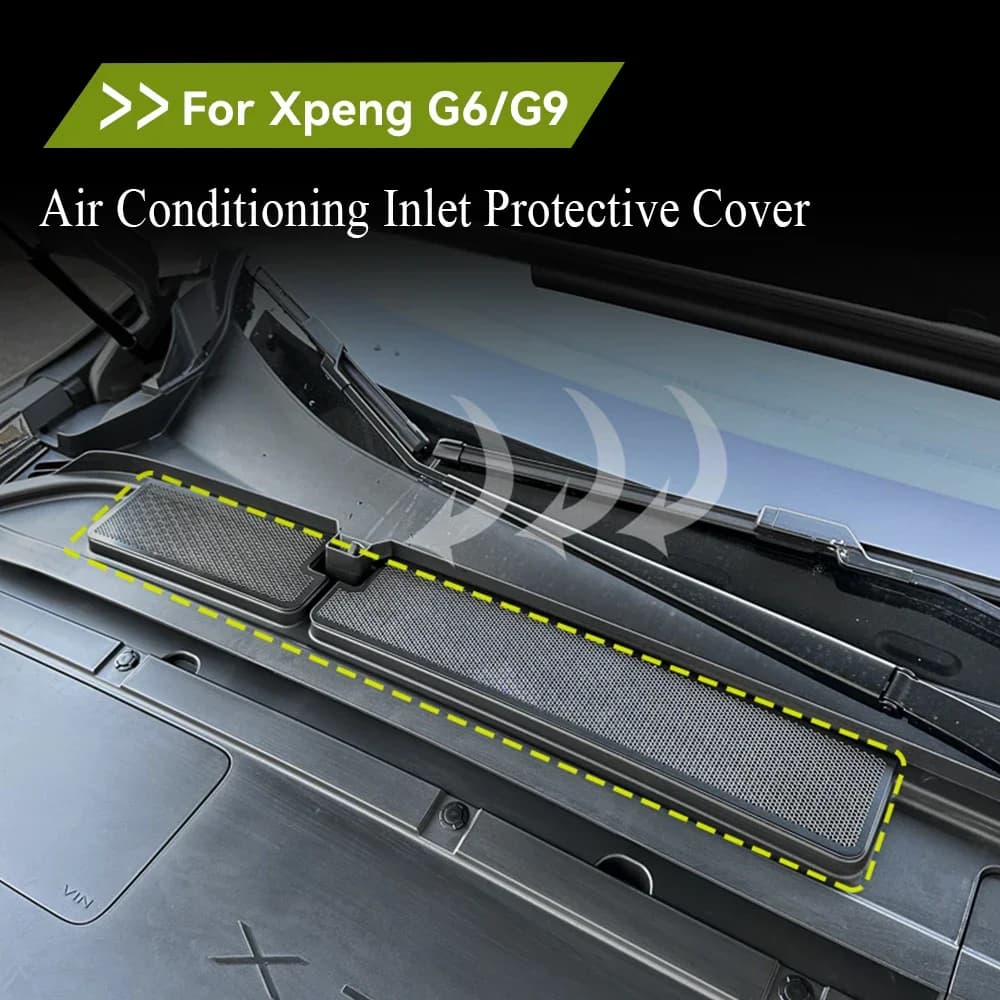 Per Xiaopeng G6 Coperchio protettivo del canale dell'acqua Elemento filtrante di ingresso dell'aria condizionata Schermo per insetti Xpeng G6