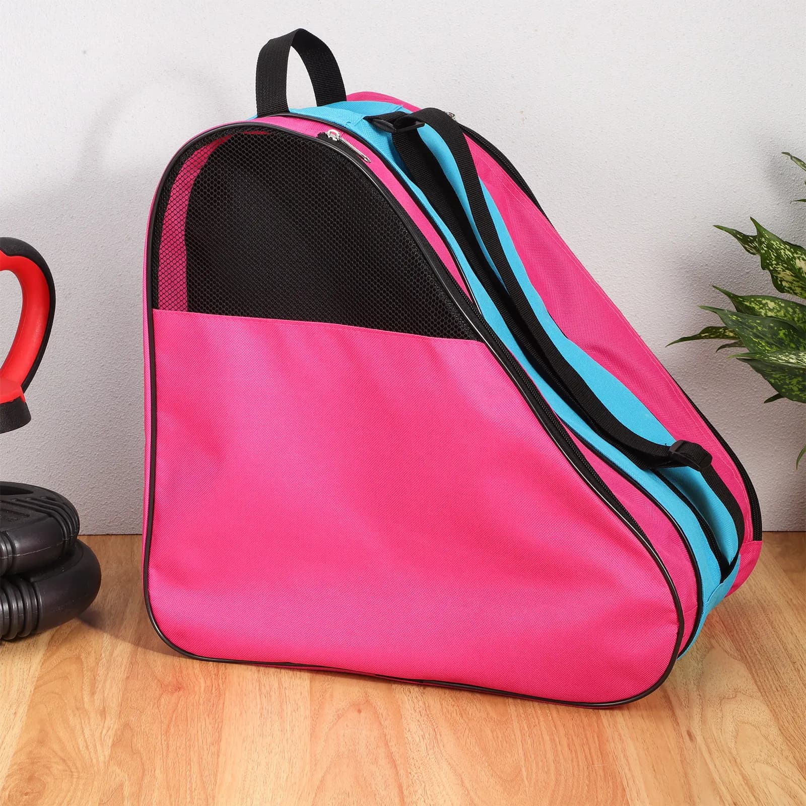 Zaino per Pattini da Ghiaccio per Bambini, Borsa per Pattini a Rotelle dal Design Minimalista, Spazioso per Pattini, Caschi e Protezioni, Materiale Leggero e Resistente