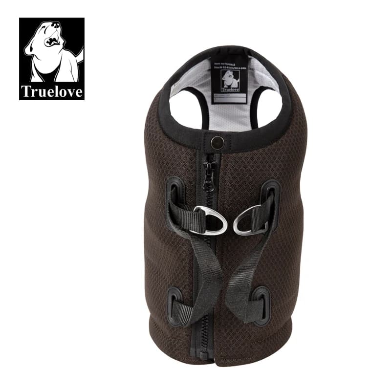 TRUELOVE Pettorina per animali TLH2512 Gilet di sicurezza per auto per animali domestici Cappotto Doppie cerniere + puntine da disegno Hercules Fibbia in alluminio a forma di D