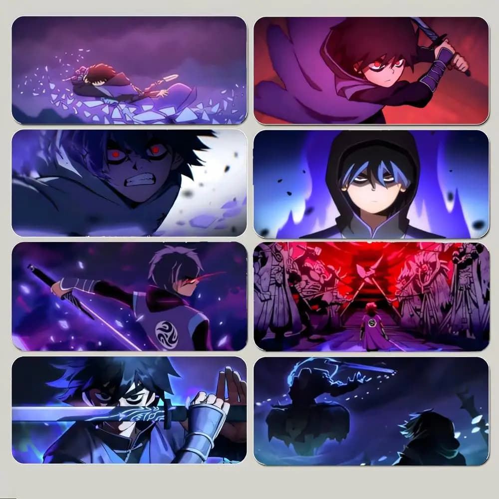 anime cool S-Scissor Seven Mouse Pad Large Gaming Mousepad with Thick Stitched Edge Non-Slip Desk Mat