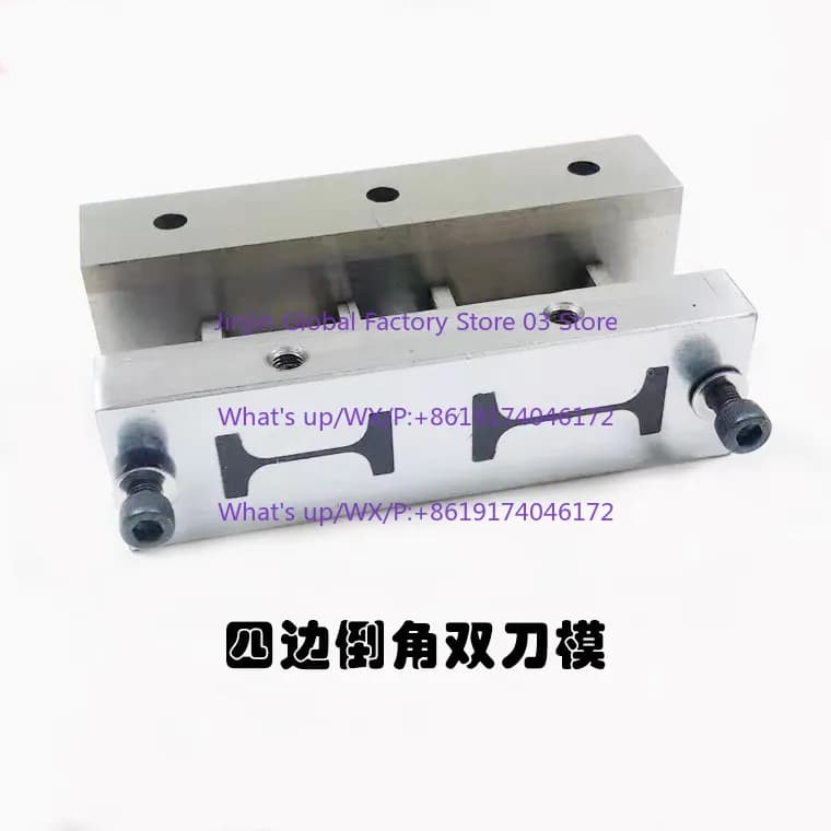 Macchina automatica per il taglio di nastri in pelle con testa semicircolare per velcro, per smussatura, con stampo a lama singola e doppia di grandi dimensioni
