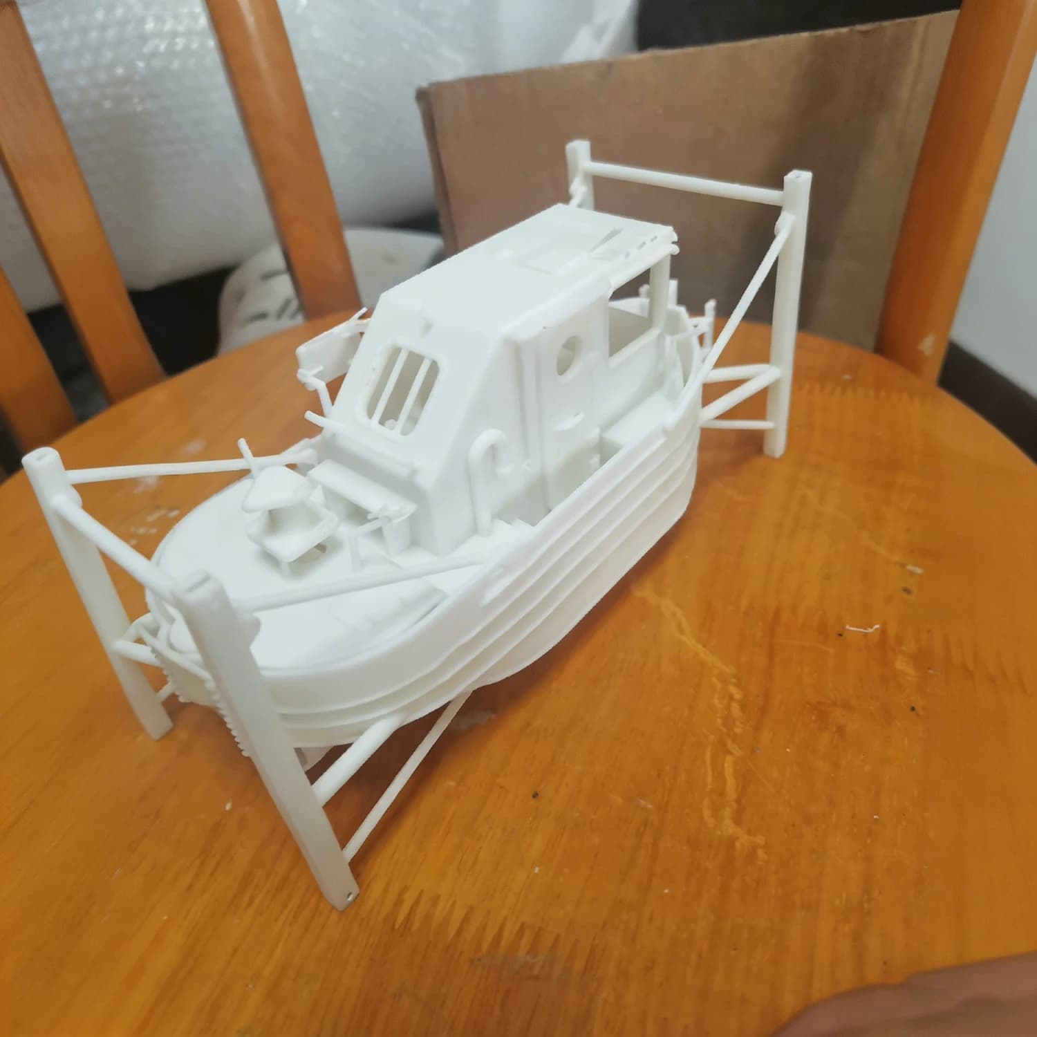 Navi RC 1/50 in Materiale ABS, Rimorchiatore Telecomandato Stampato in 3D, Kit Modello di Nave RC, Giocattolo Nave