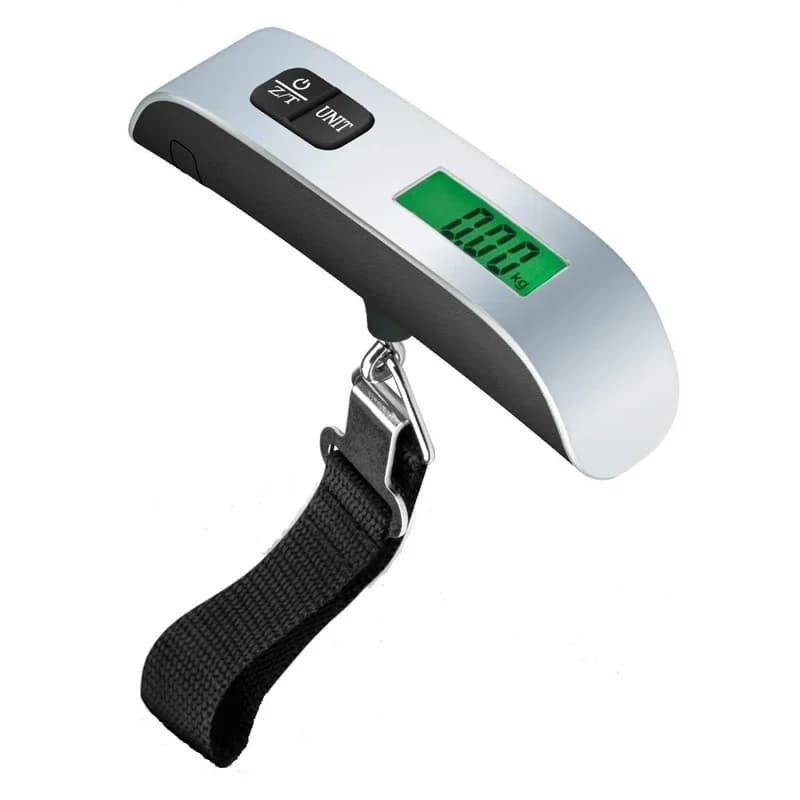 Bilancia portatile Display LCD digitale 110lb/50kg Bagagli elettronici Appesi Valigia da viaggio Pesa Borsa da viaggio Bilanciamento del peso