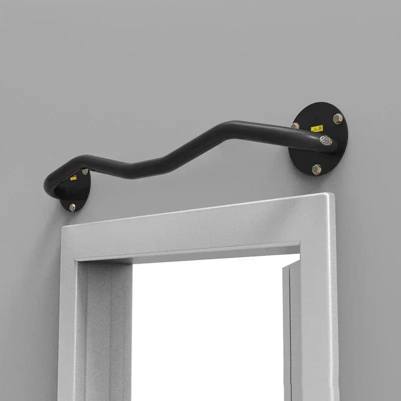 Indoor pull-up equipment, wall-mounted pull-up bar with handles, 200 kg weight capacity.