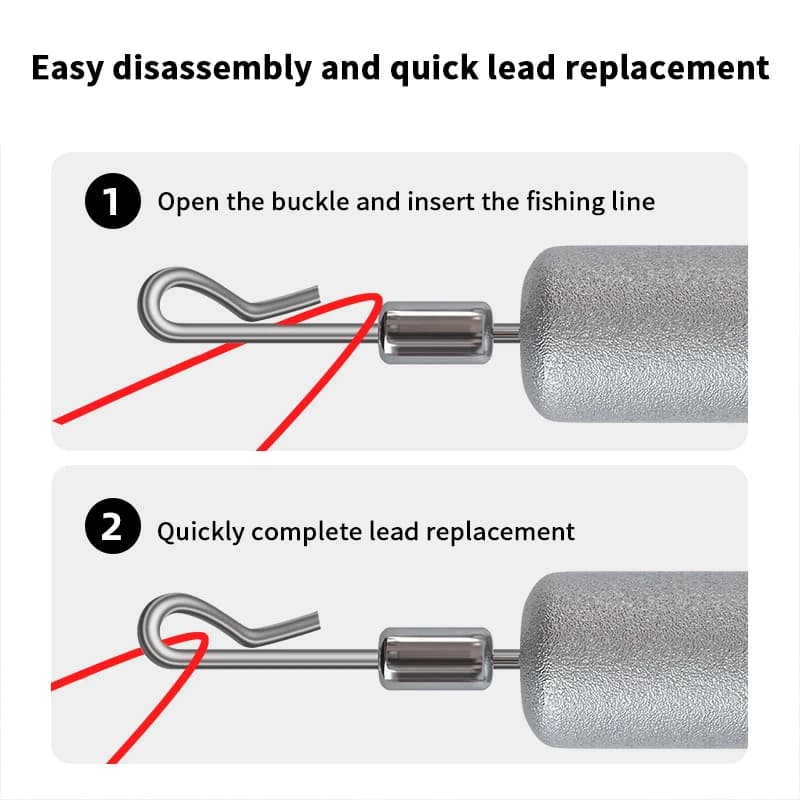Set of 10 Round Fishing Leads in Solid Lead, 2.5g-3.5g-5g-7g-10g-14g-20g, Fishing Auxiliary Accessories