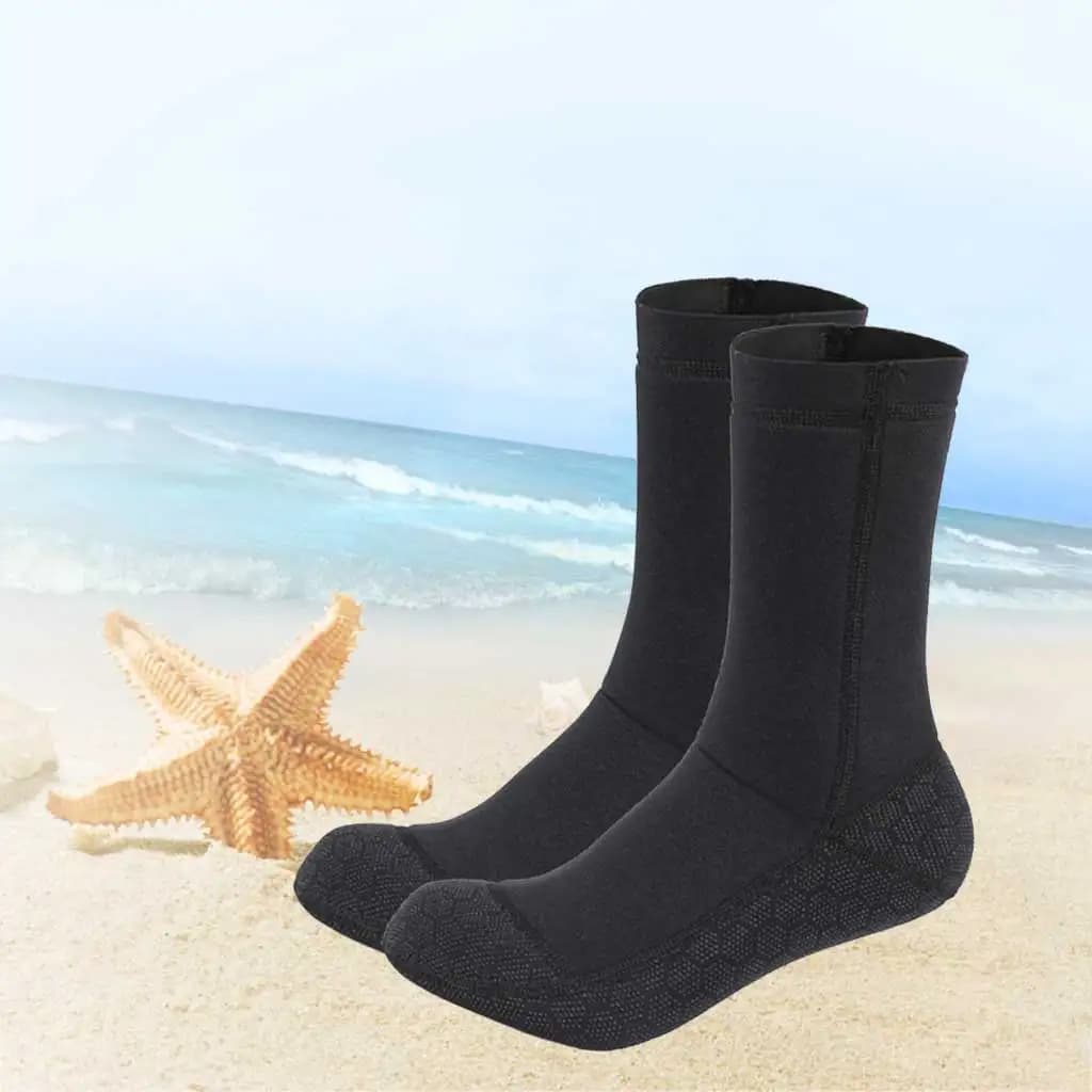3mm Snorkeling Underwater Fishing Socks Hot Beach Socks for Winter Surfing Light Portable Neoprene for Water Sports