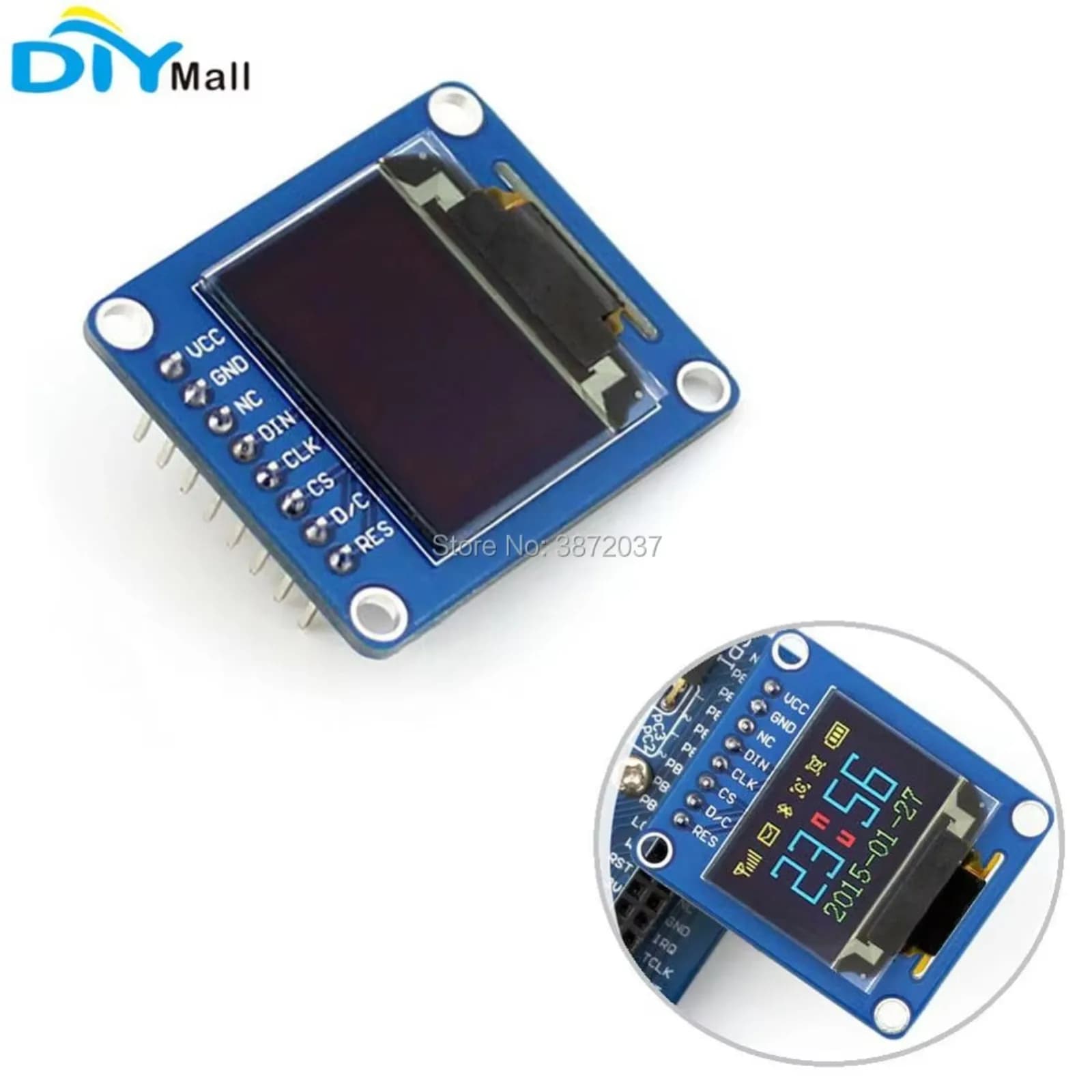 OLED RGB 0,95 inch 0,95" SSD1331 SPI 96X64 3,3 V 5 V for Arduino Raspberry Pi STM32