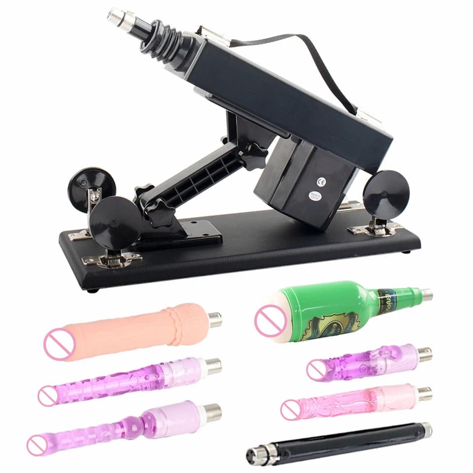 FREDORCH 3XLR Sex Machine with Dildo Attachment for Women and Man -5 to 85 degree Automatic Masturbation Telescopic Sex Toys