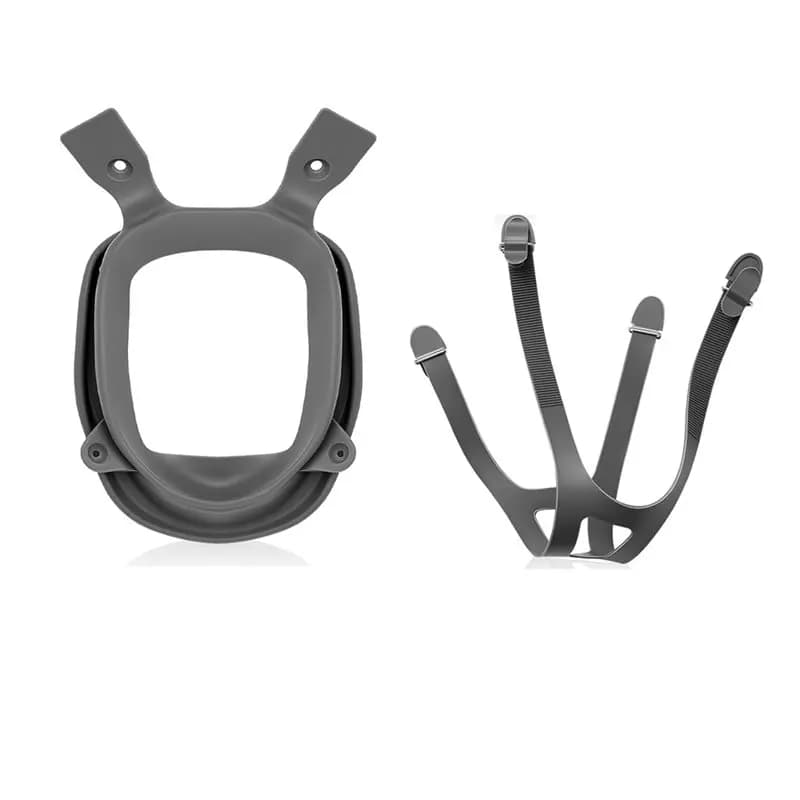 Most-2 Pcs 6000 Series Rubber Ring And Head Harness Strap For Full Facepieces Respiratory Protection Cover Replacement Part