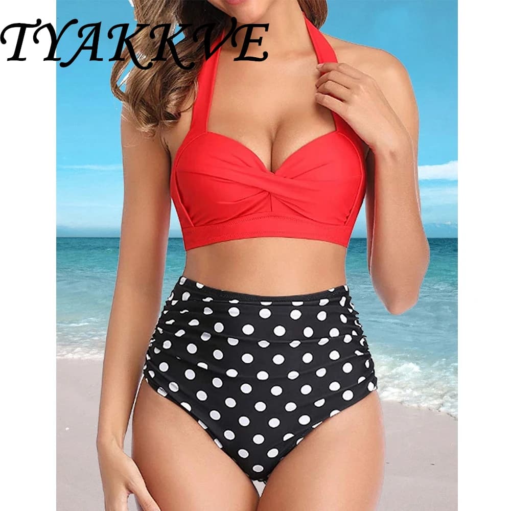 TYAKKVE 2024 New Sexy bikini Push Up high waist two pieces swimwear Brazilian woman Beach Wear Plus Size swimsuit swimsuit