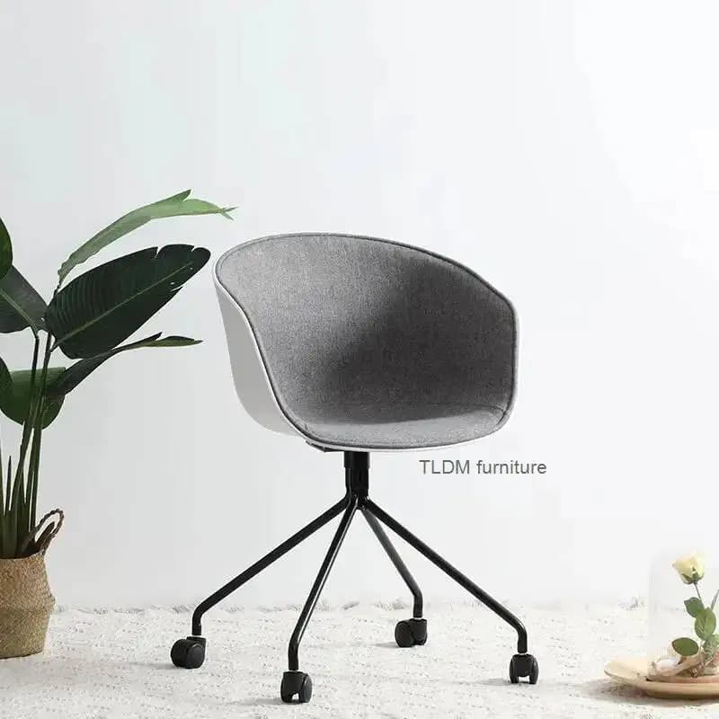 Sedia per computer girevole nordica Morbida PU Gaming Office ergonomica TikTok Hot Sillas De Comedor Mobili per sedie da ristorante