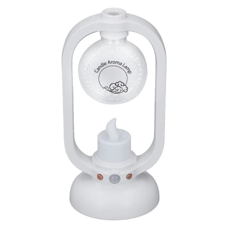 50ml Diffusore di oli essenziali Sensore di movimento USB LED Retro a lume di candela Ultrasuoni Nebbia fredda Umidificatore per la terapia dell'aroma della camera da letto