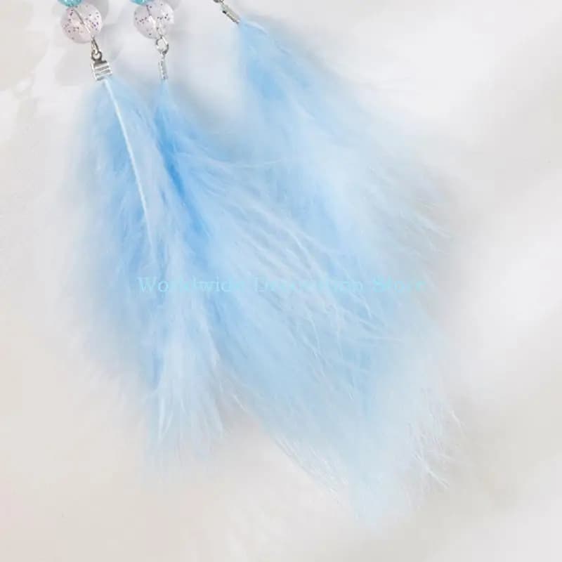 Q39B Beads Dream Catcher Hanging Pendant Wall Hanging Decor Ornament for Home Girls Bedroom Car Office Window Decor