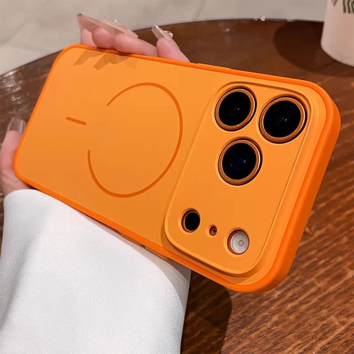 Ultra Slim Color Block Skin‑Friendly Matte Phone Case, Full Protection Shockproof Cover with Magnetic Wireless Charging for iPhone 17 Pro Max/16E/15/14/13/12 (Air/Plus) Series
