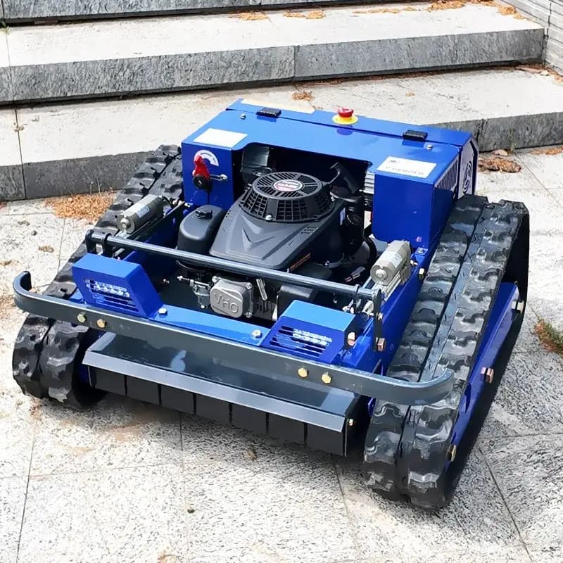 Customized Ultra Thin Lightweight Remote Control Lawn Mower For Rooftop Distributed Solar Panel Gap Weed Cleaning No Roof