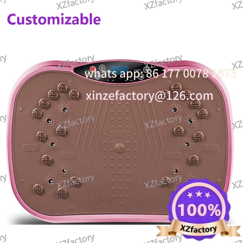 Machine with vibrating plate for whole body customizable: powerful fat burning and home gym equipment for weight loss cellulite reduction