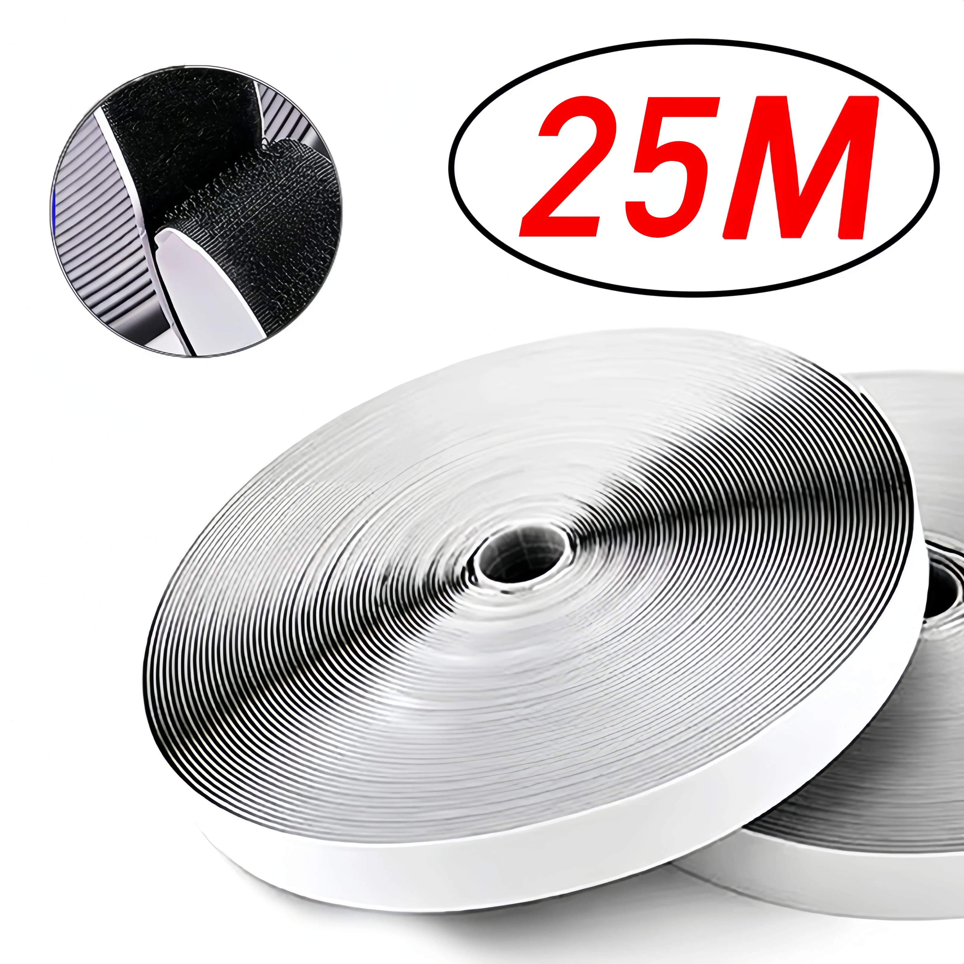 1-25M Self-Adhesive Hook And Loop Tape Fastener House Diy Magic Tap Auto Adhesive Strong Glue Stickers Sticker Strap Double side