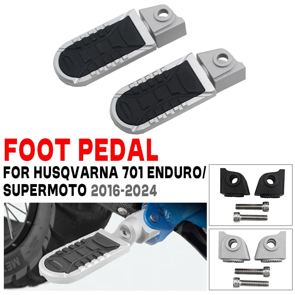 Per HUSQVARNA 701 ENDURO 701 Super Moto Enduro 2016-2024 2023 Moto antiscivolo Poggiapiedi Pioli Pedali Girevoli Pedane Anteriori
