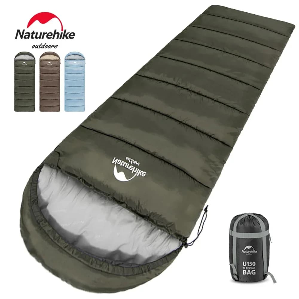 Naturehike sacco a pelo da campeggio sacco a pelo invernale in cotone Patchable portatile ultraleggero sacco a pelo trapuntato da viaggio all'aperto
