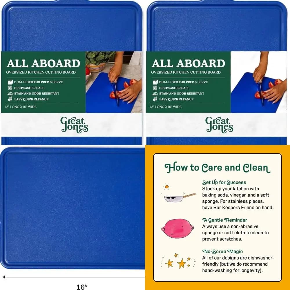 Reversible cutter for blueberries, 12x16 - Prep and Serve with groove for juices, light, without BPA, dishwasher safe