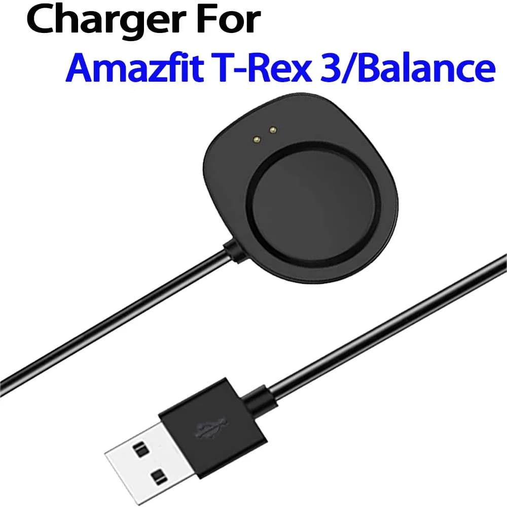 Replacement adapter for Amazfit T-REX 3 charger, for Amazfit Balance and Balance 2 Smartwatch with USB charging cable