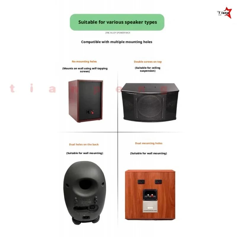 Space Saving Indoor Audio Support Rack for Genelec 8010/8020/G1/G2/G3/8320 Studio Monitor Adjustable Wall Bracket