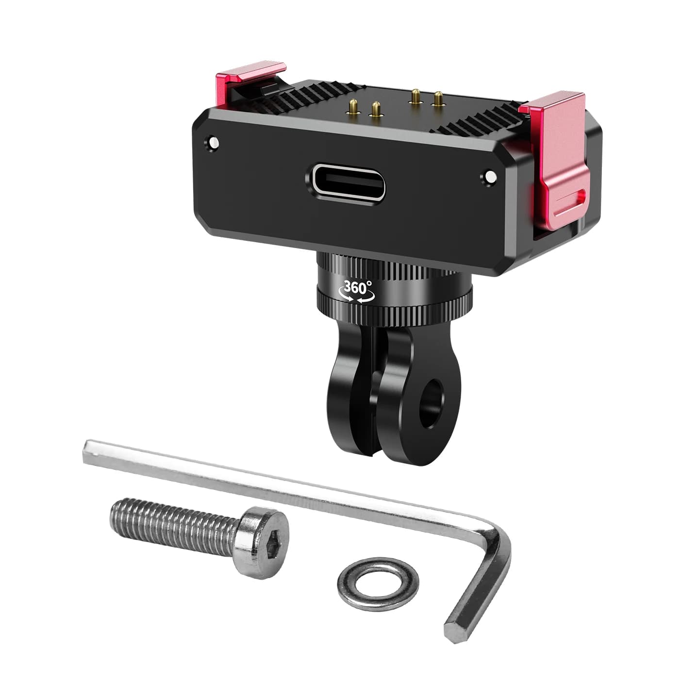 Bilateral Magnetic Charging Base with Tripod Adapter and Charging Door for DJI OSMO Nano Camera Support